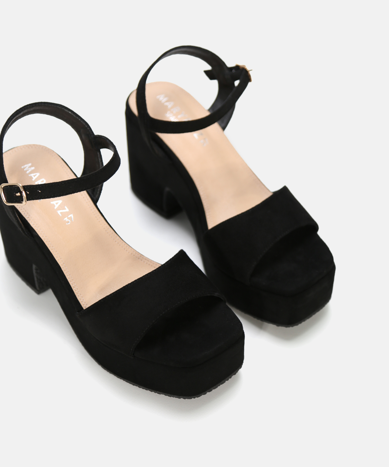 Sandalia plataforma negra  image number null